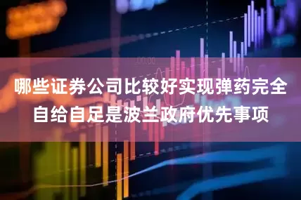 哪些证券公司比较好实现弹药完全自给自足是波兰政府优先事项
